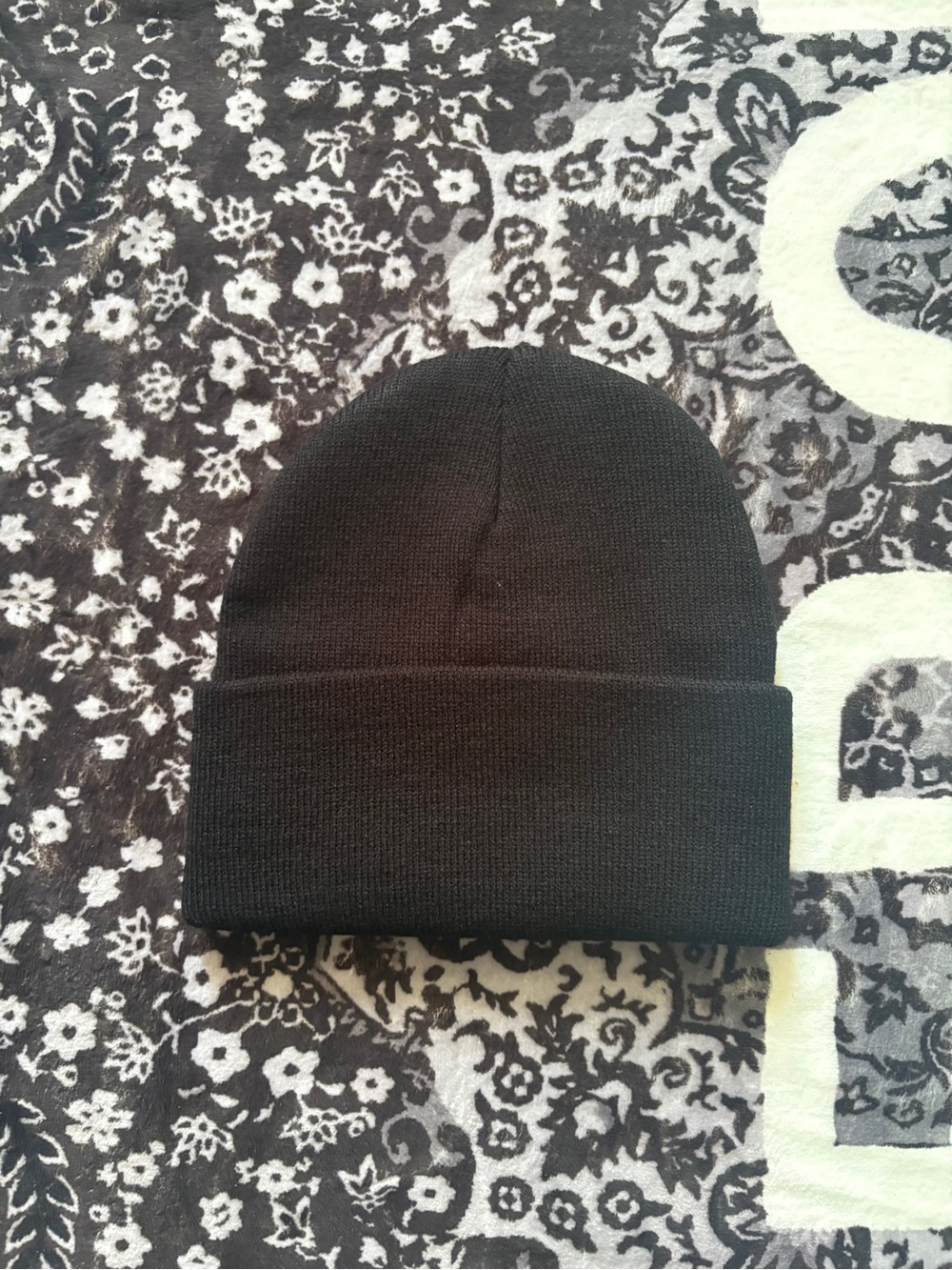 Stussy Black Beanie Embroidered Logo One Size - Picture 3 of 3